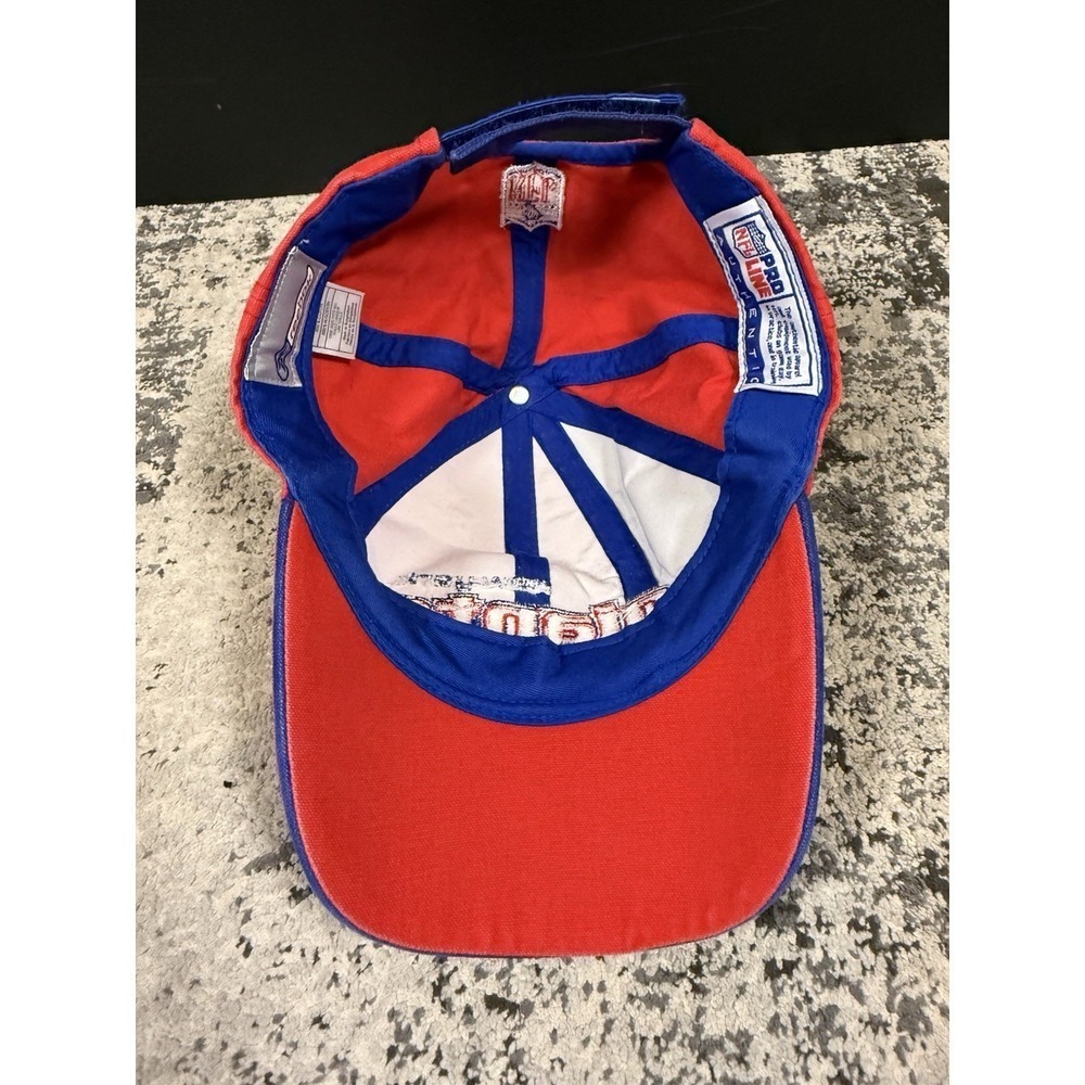 New York Giants Reebok NFL Pro Line Hat Red Blue Adjustable Cap Vintage Y2K - Picture 5 of 9